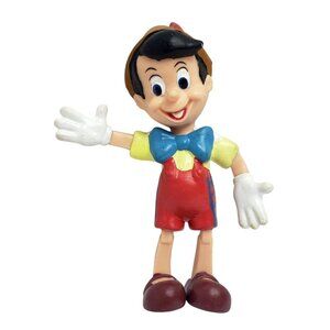 Vtg Pinocchio Bendable Bend-ems  Walt Disney Figure Toy 3.5" Tall JustToys 90s
